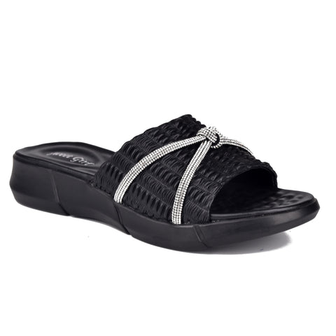 Black Comfit Slippers WN9077