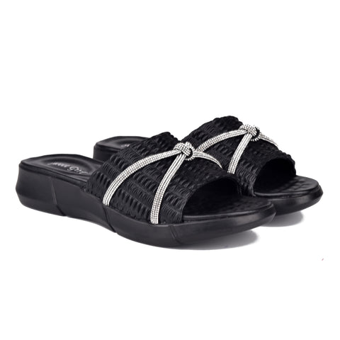 Black Comfit Slippers WN9077