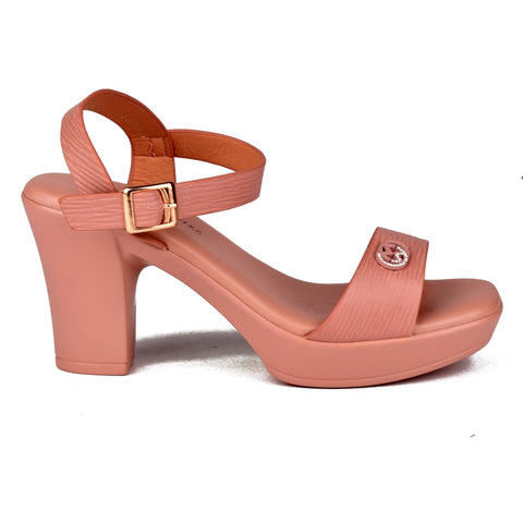 Pink Comfit Block Heel Sandals WN9084