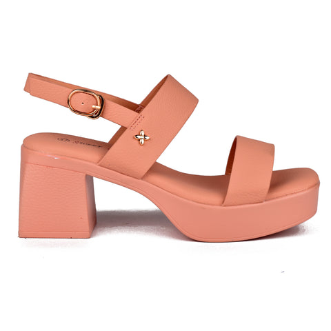 Pink Comfit Block Heel Sandals WN9083