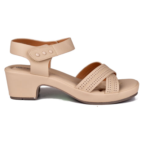 Biege Comfit Block Heel sandals WN9085