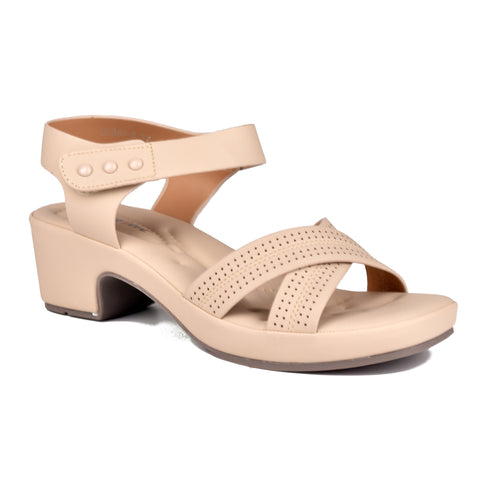Biege Comfit Block Heel sandals WN9085