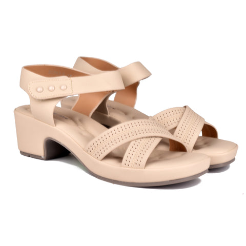 Biege Comfit Block Heel sandals WN9085