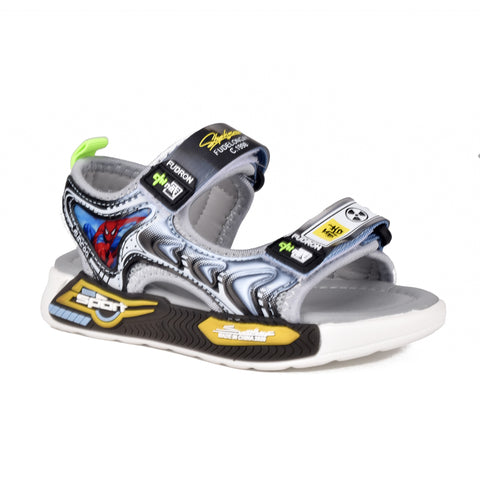 Boys Grey Casual Sandal KD116
