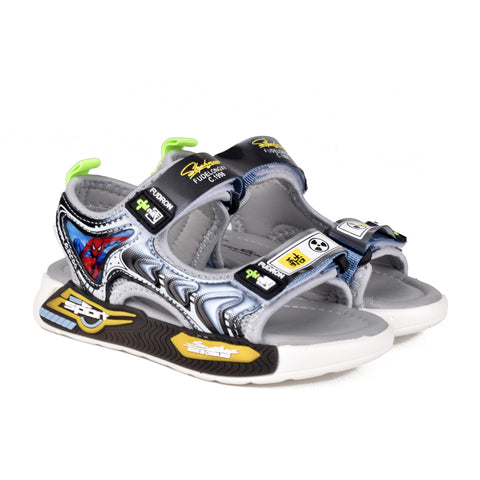 Boys Grey Casual Sandal KD116