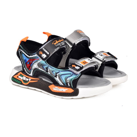Boys Black Casual Sandal KD116