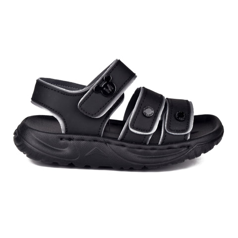 Boys Black Casual Sandal KD119