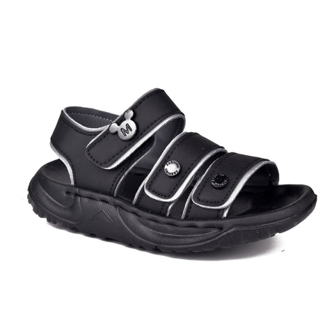 Boys Black Casual Sandal KD119
