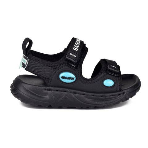 Boys Black Casual Sandal KD121A
