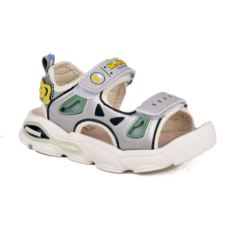 Boys Grey Casual Sandal KD118