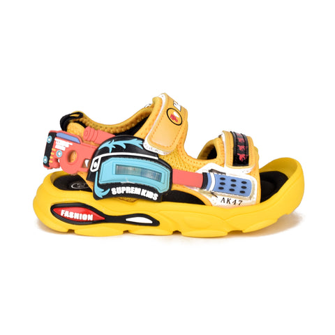 Boys Yellow Casual Sandal KD114