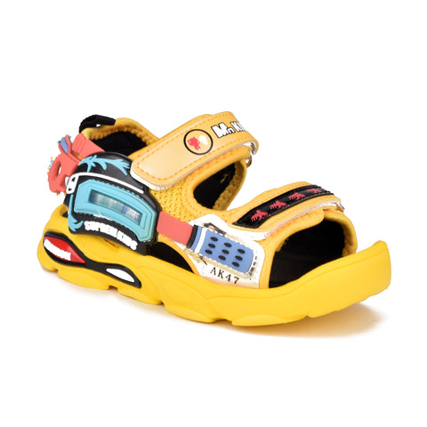 Boys Yellow Casual Sandal KD114