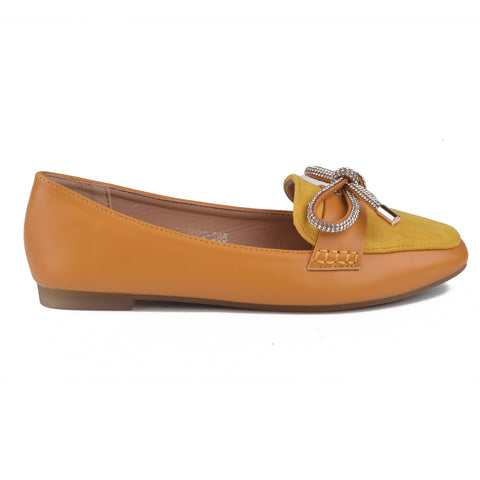 Yellow Casual Women Pumps WN1141