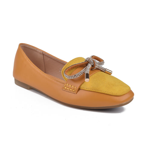 Yellow Casual Women Pumps WN1141