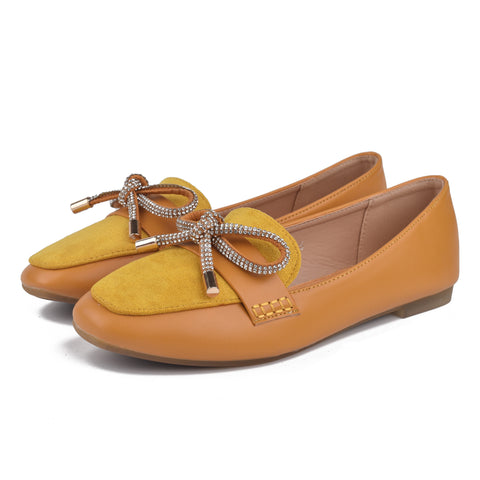 Yellow Casual Women Pumps WN1141