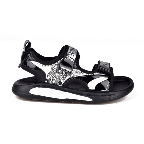 Boys Black Casual Sandal KD101