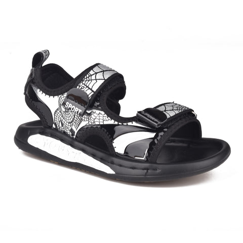 Boys Black Casual Sandal KD101