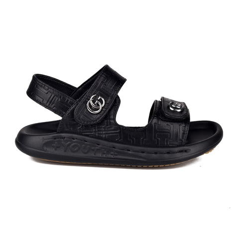 Boys Black Casual Sandal KD099