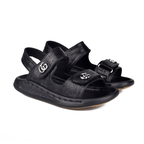 Boys Black Casual Sandal KD099