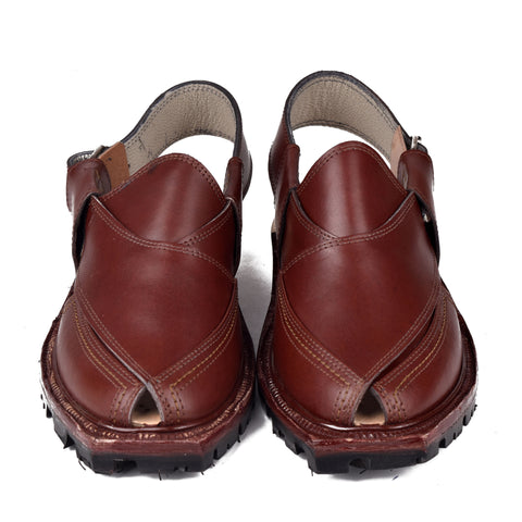 Burgundy Nourozi Chappal