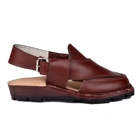 Burgundy Nourozi Chappal
