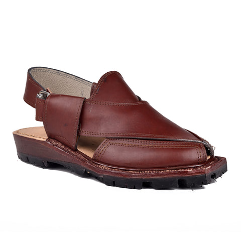 Burgundy Nourozi Chappal