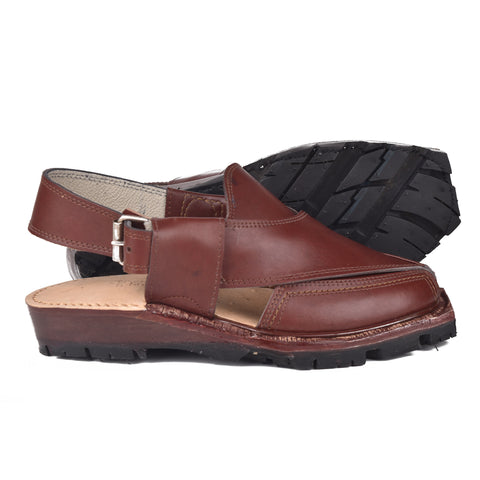 Burgundy Nourozi Chappal