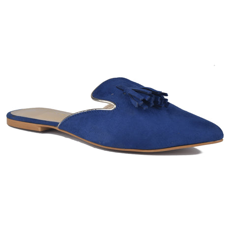 Blue Back Open Slippers WN036