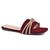 Maroon Fancy Slippers WN909
