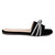 Black Fancy slippers WN909