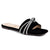 Black Fancy slippers WN909